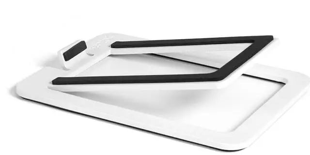 Alt view image 2 of 6 - Kanto S2 Desktop Speaker Stands for Small Speakers, White