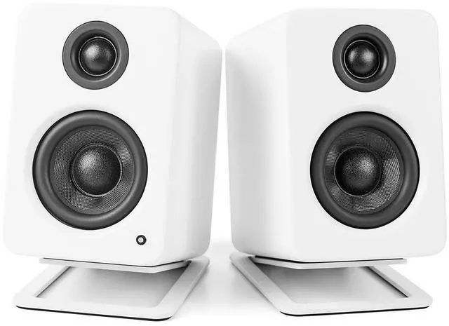 Alt view image 5 of 6 - Kanto S2 Desktop Speaker Stands for Small Speakers, White