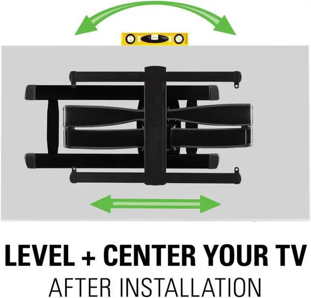 Alt view image 3 of 11 - Sanus VLF728 Large Full Motion TV Mount for 42" - 90" TV (Black)
