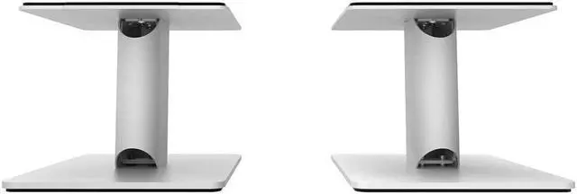 Alt view image 5 of 14 - Kanto SP6HD 6" Tall Universal Desktop Speaker Stands with Integrated Cable Management, White