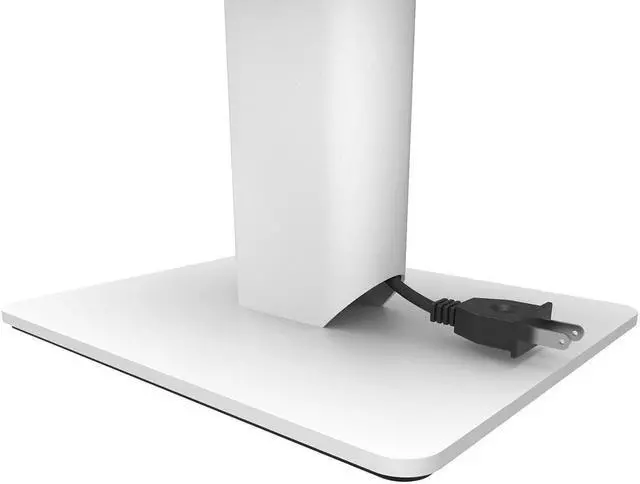 Alt view image 6 of 14 - Kanto SP6HD 6" Tall Universal Desktop Speaker Stands with Integrated Cable Management, White