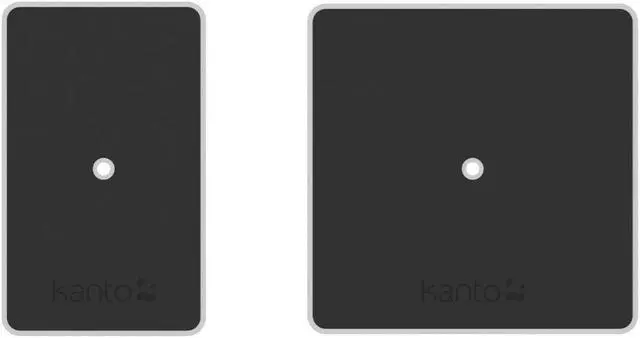 Alt view image 4 of 14 - Kanto SP6HD 6" Tall Universal Desktop Speaker Stands with Integrated Cable Management, White