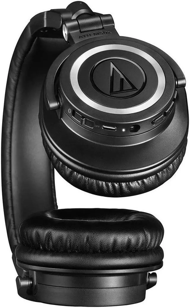 Alt view image 4 of 20 - AudioTechnica ATH-M50xBT Wireless Over-Ear Headphones with Built-In Remote and Microphone (Black)