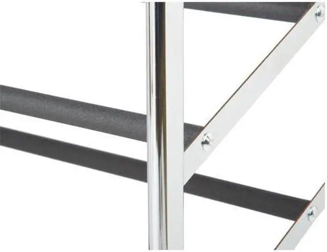 Alt view image 3 of 9 - BestMassage 50 Pair Free Standing Chrome Metal 10 Tier Shoe Tower Rack