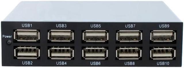 Main image of SEDNA - 10 Port Front Panel USB 2.0 Hub (3.5")