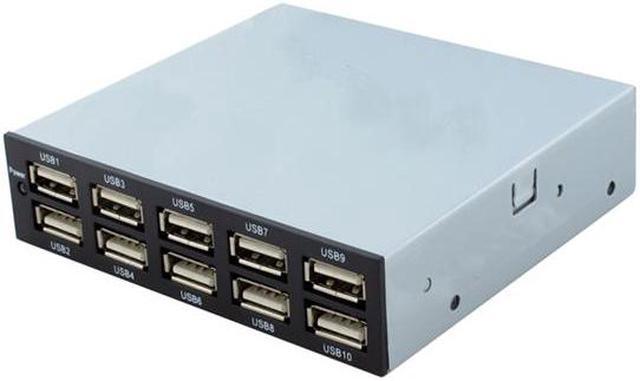 Alt view image 2 of 5 - SEDNA - 10 Port Front Panel USB 2.0 Hub (3.5")