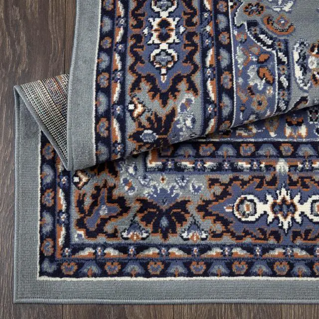 Alt view image 5 of 5 - Home Dynamix Premium Sakarya Traditional Medallion Border Area Rug, Country Blue, 21"x35" Rectangle