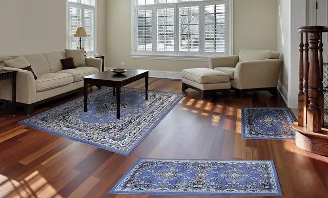 Alt view image 2 of 2 - Home Dynamix Area Rugs: Ariana Rug: 7069 Traditional Persian Medallion Country Blue: 3 Piece Set