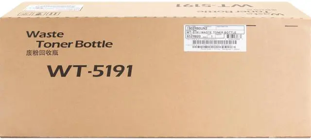Alt view image 2 of 3 - Waste Toner Bottle for Kyocera WT-5191 TASKalfa 406ci, TASKalfa 408ci, TASKalfa 508ci, Genuine Kyocera Brand