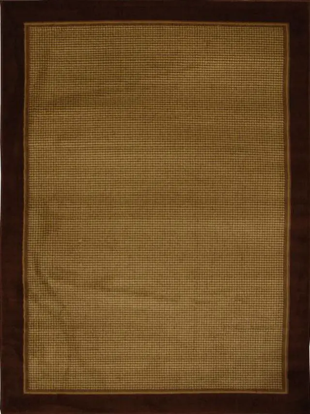 Main image of Home Dynamix Brown Modern Border 8x11 Area Rug Contemporary Carpet - Actual 7' 10" x 10' 5"