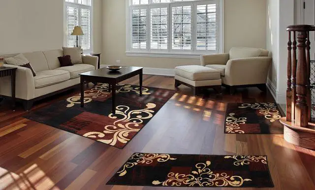 Alt view image 2 of 2 - Home Dynamix Brown/Ebony Transitional Casual Vines Blocks 3PC Rug Set - Area Rug (5' x 7'), Runner (2' x 5'), Accent Mat (2' x 3')