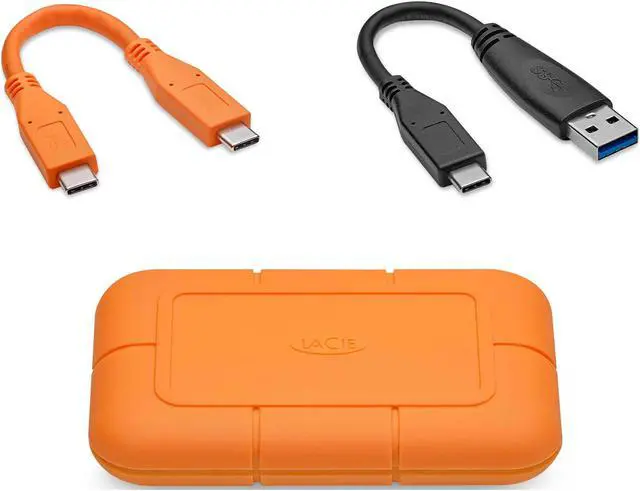 Alt view image 5 of 11 - LaCie Rugged SSD 1TB USB 3.1 Gen 2, Type-C Professional NVMe SSD