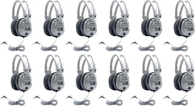 Main image of Hamilton Buhl SC-7V SchoolMate Deluxe Stereo Headphones with Volume Control (12)