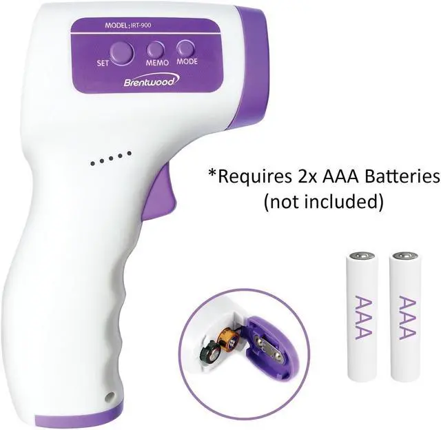 Alt view image 7 of 11 - BRENTWOOD(R) APPLIANCES IRT-900 No-Touch Temporal/Forehead Baby and Adult Infrared Thermometer