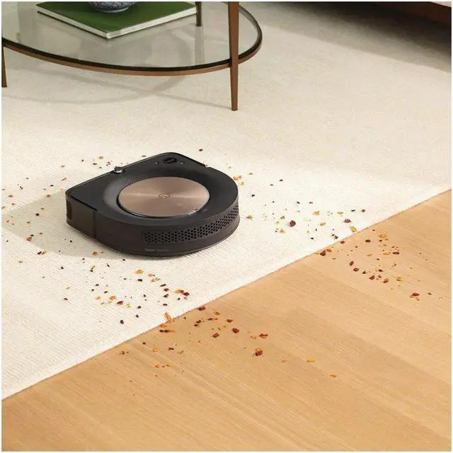 Alt view image 8 of 10 - Roomba s9+ Wi-Fi Connected Robot Vacuum with Automatic Dirt Disposal - Java Black