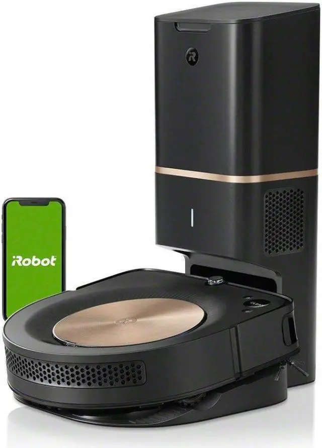 Alt view image 7 of 10 - Roomba s9+ Wi-Fi Connected Robot Vacuum with Automatic Dirt Disposal - Java Black