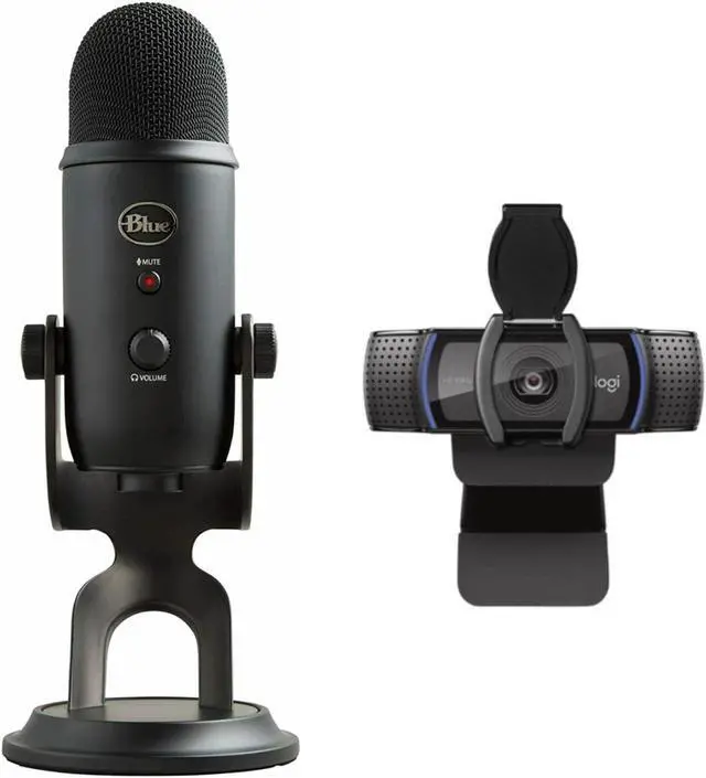 Main image of Blue Microphone Yeti USB Microphone Blackout with Logitech C920S HD Pro Webcam