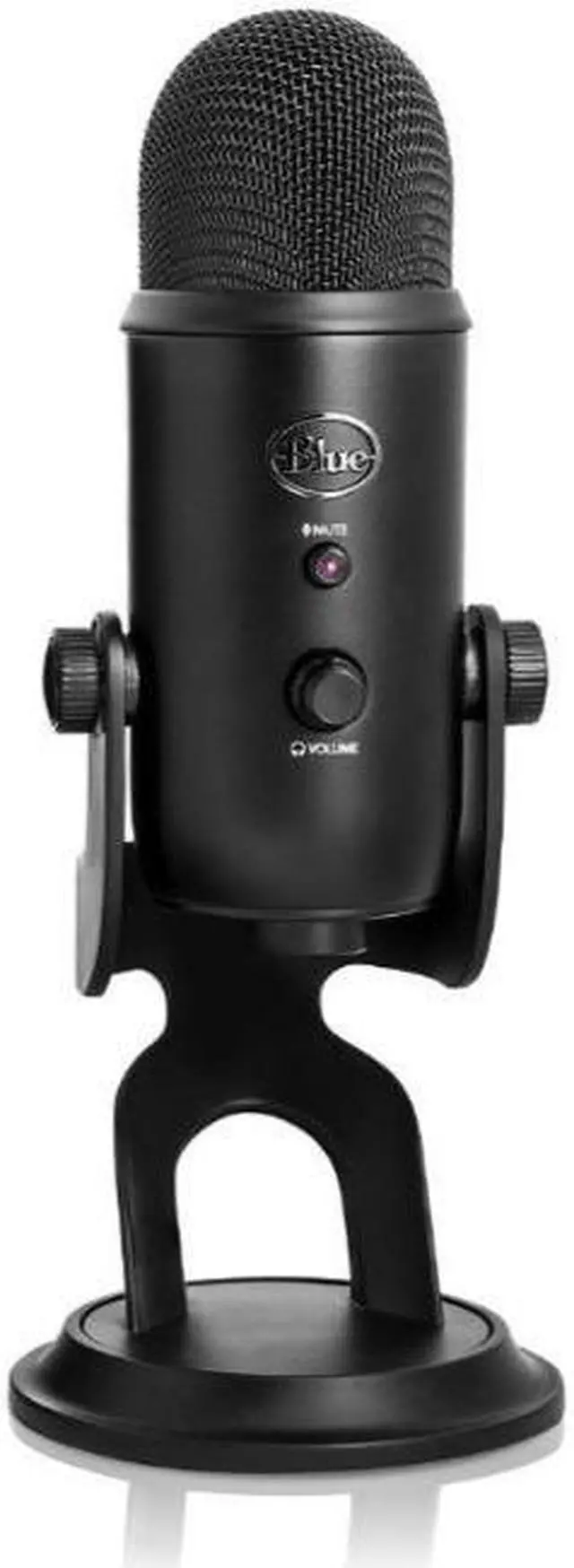 Alt view image 6 of 7 - BLUE Microphones Yeti USB Microphone (Blackout) with Boom Arm & Mount Bundle