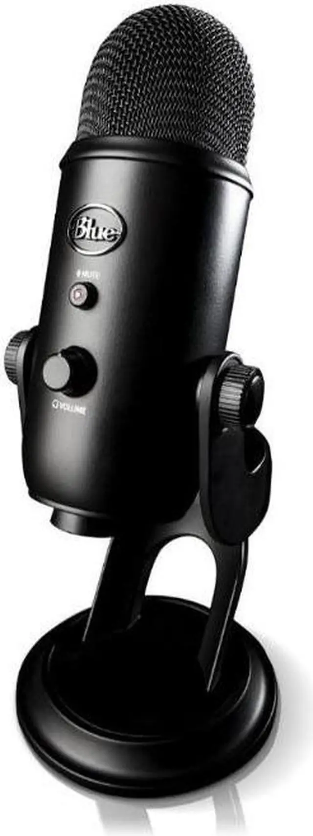 Alt view image 7 of 7 - BLUE Microphones Yeti USB Microphone (Blackout) with Boom Arm & Mount Bundle