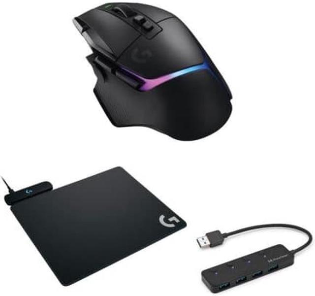 Logitech G502 X Plus Wireless Gaming Mouse (Black) Bundle 