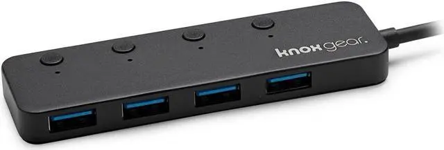 Alt view image 4 of 6 - Knox Gear 4-Port USB 3.0 Hub