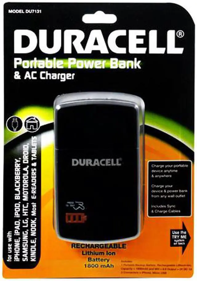 Alt view image 2 of 17 - Duracell Battery Back-Up USB and AC