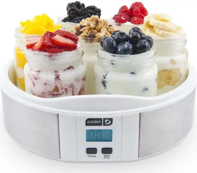 Main image of Dash DSY007CM STAINLESS 7 Jar Home Yogurt Maker