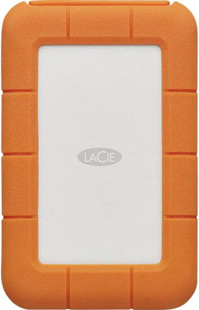 Alt view image 2 of 14 - LaCie Rugged Secure USB-C 2TB All-Terrain Encrypted Portable Hard Drive Model STFR2000403