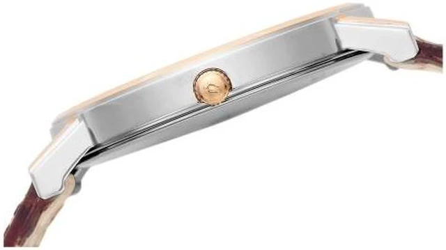 Alt view image 19 of 20 - Bulova Mens Two-Tone Rose Gold Brown Leather Band Quartz Watch 98H51