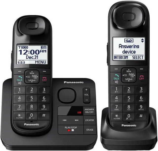 Alt view image 2 of 20 - Panasonic KX-TGL432B 2 Handset Cordless Phone