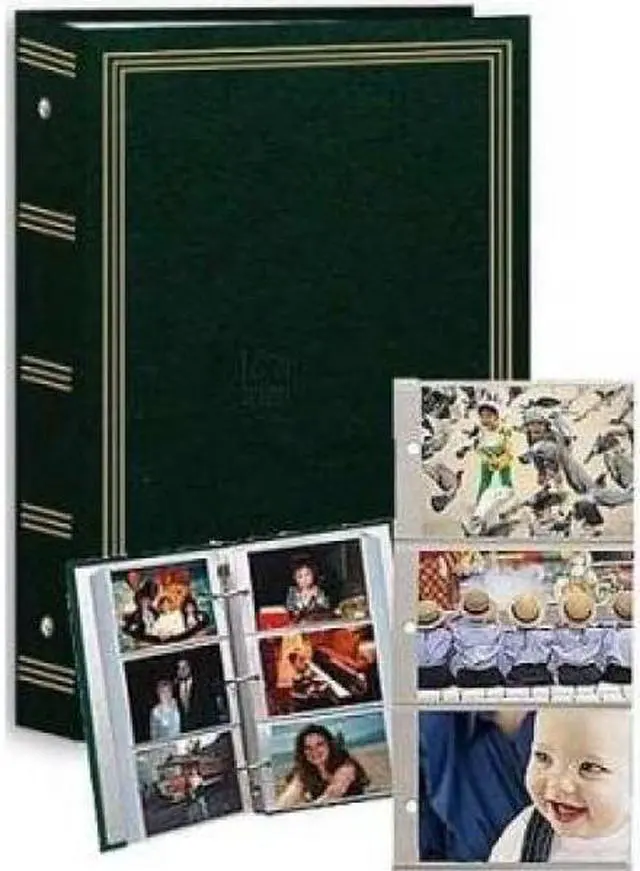 Main image of Pioneer STC-504 3-Ring 4x6 Photo Album (Hunter Green)
