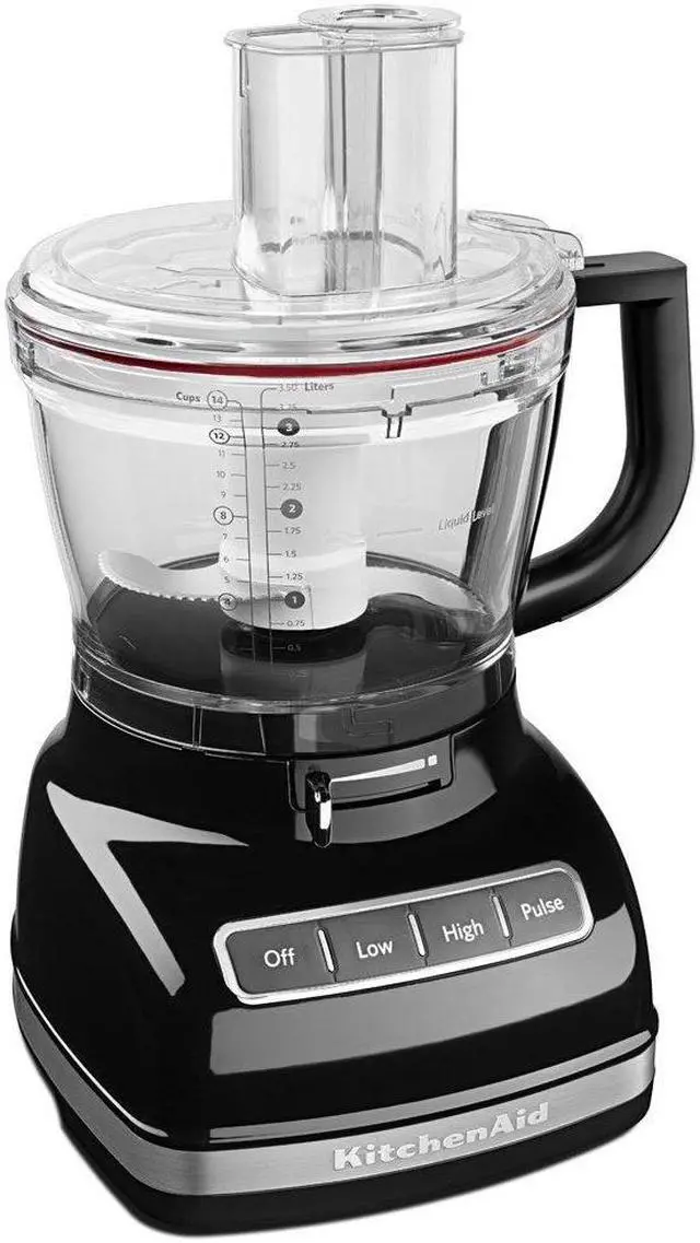 Alt view image 7 of 7 - KitchenAid KFP1466OB 14-Cup Food Processor with Exact Slice System and Dicing Kit - Onyx Black