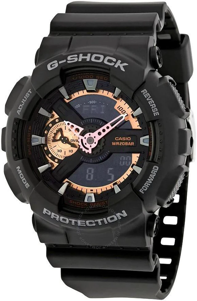 Alt view image 7 of 18 - Casio G Shock Black / Rose Dial Men's Watch - GA110RG-1A
