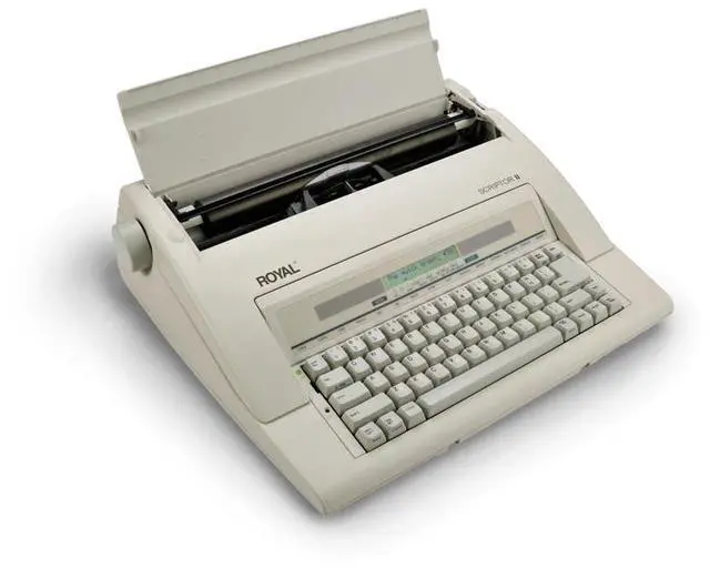 Alt view image 2 of 19 - Royal 69147T Scriptor II Personal Portable Electronic Typewriter with 20 Character, 2 Line LCD Display