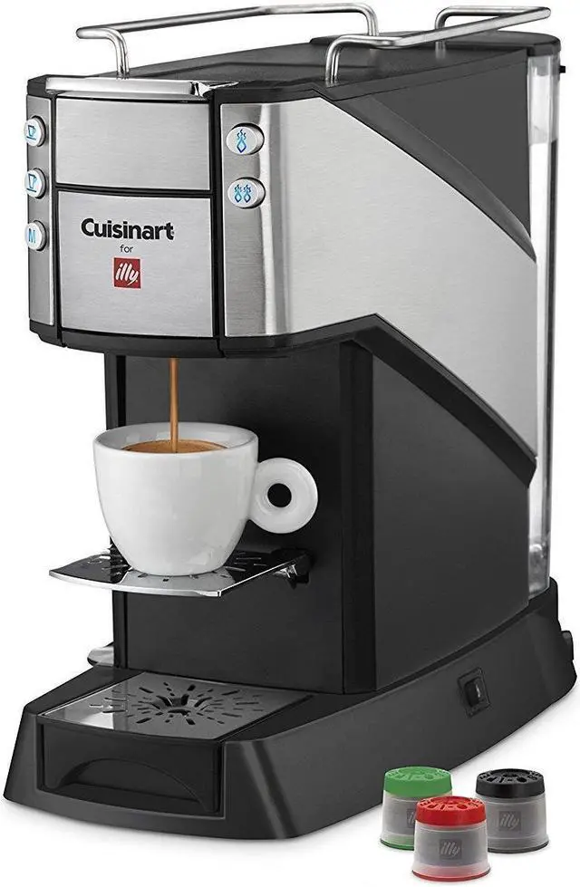 Alt view image 3 of 3 - Cuisinart EM-400 Black Single Serve Espresso and Coffee Machine