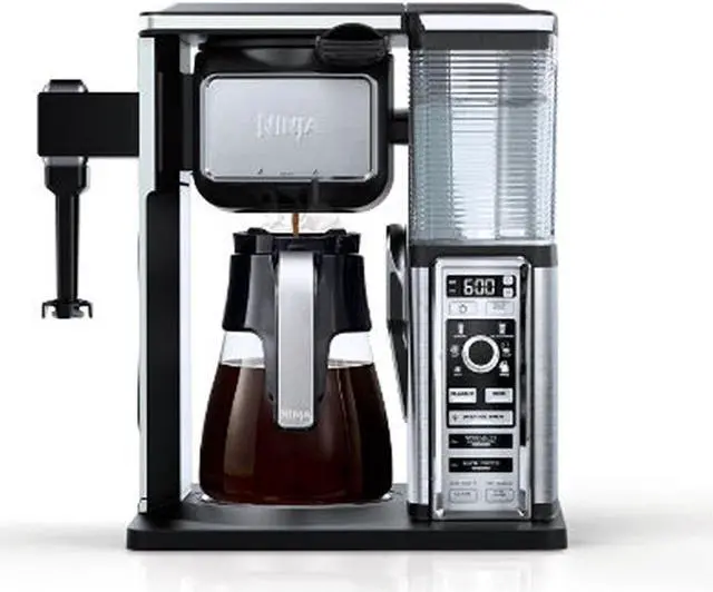 Alt view image 8 of 20 - Ninja - Coffee Bar 10-Cup Coffeemaker - Black/Stainless