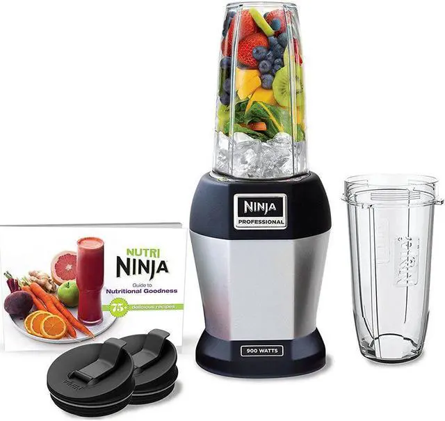 Alt view image 13 of 20 - Ninja BL456 Nutri Ninja Pro Blender, Black/Silver