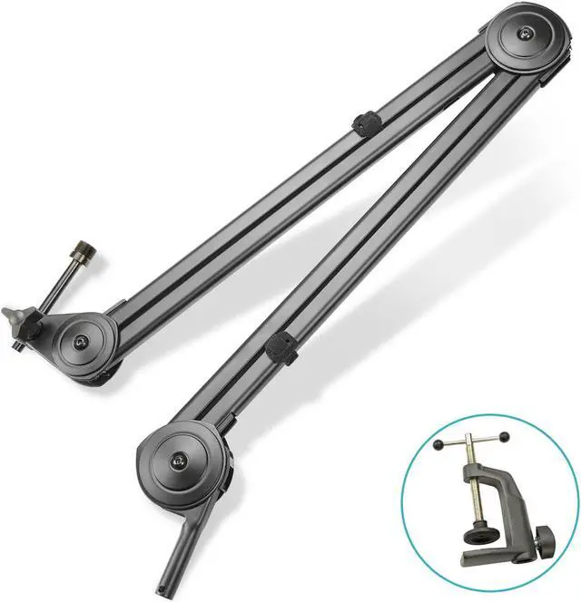 Alt view image 2 of 7 - Knox Gear 30" Microphone Desktop Boom Arm (Black)