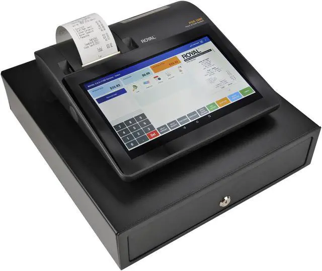 Alt view image 2 of 12 - Royal POS 1500 Point of Sale Cash Management System with Built-in Thermal Printer (89207J)