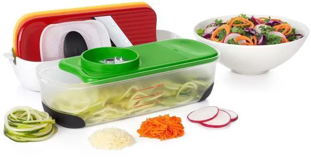 Alt view image 9 of 19 - OXO Good Grips 3-Blade Tabletop Spiralizer with StrongHold Suction