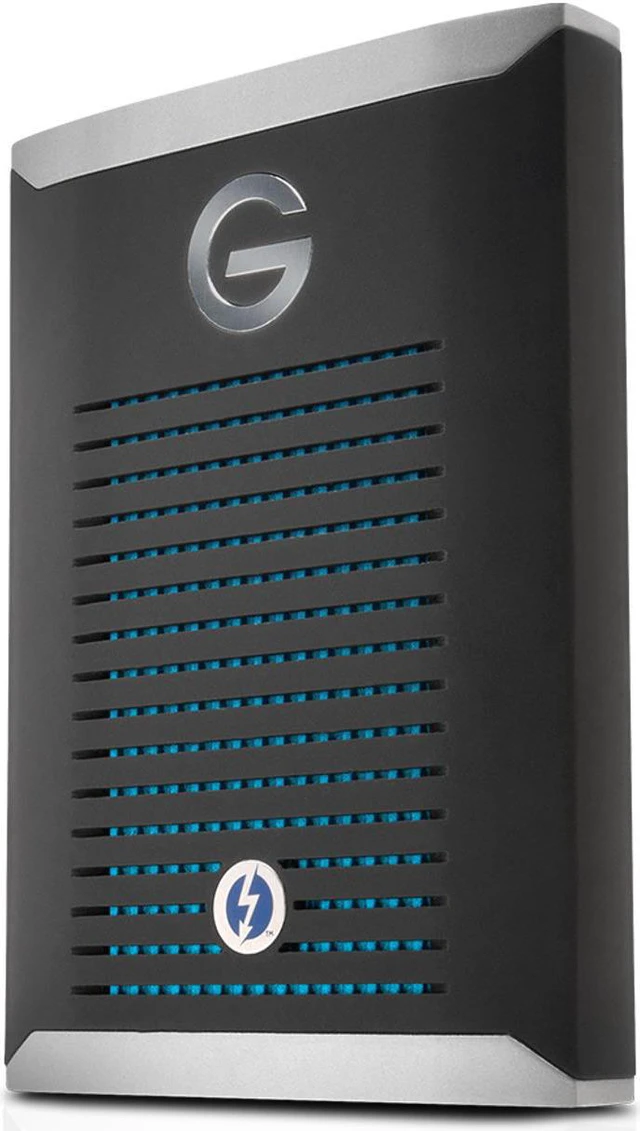 Alt view image 3 of 10 - G-Technology 1TB G-DRIVE Mobile Pro SSD Durable Portable External Storage, Thunderbolt 3 (0G10311)