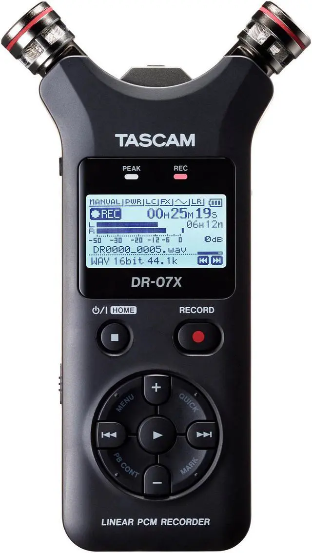 Alt view image 2 of 20 - Tascam DR-07X Handheld Portable Recorder