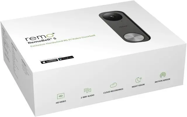 Alt view image 13 of 20 - RemoBell S Smart Video Doorbell Camera; Works with Amazon Alexa, Google Assistant, & IFTTT