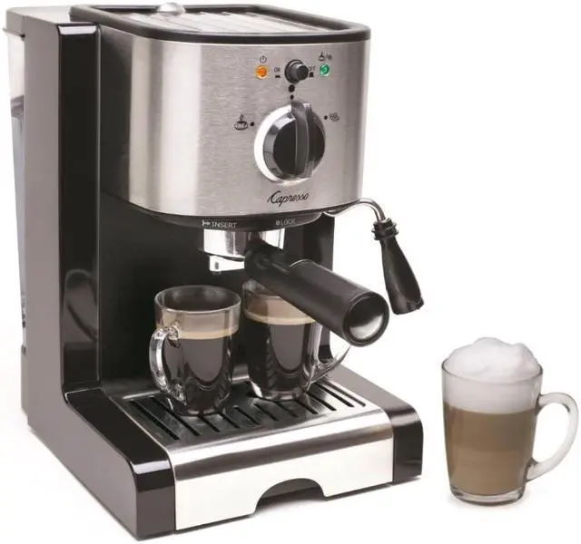 Alt view image 3 of 20 - Capresso EC100 Pump Espresso and Cappuccino Machine