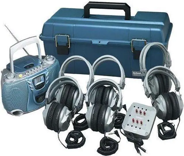 Alt view image 13 of 16 - Hamilton LCPCD3856SV Val-U-Pak CD Listening Center 6 Station
