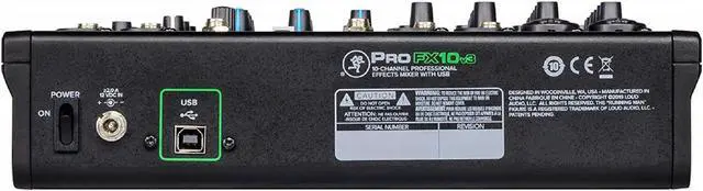 Alt view image 8 of 20 - Mackie PROFX10V3 10 Channel Professional Effects Mixer with USB