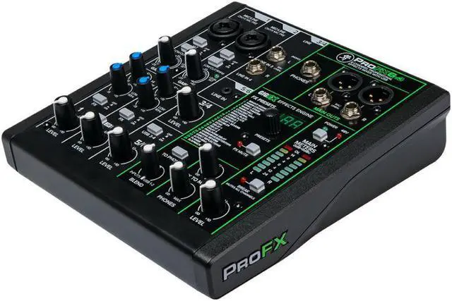 Alt view image 8 of 20 - Mackie ProFX Series, 6 Mixer - Unpowered, 6-Channel w/USB (ProFX6v3)