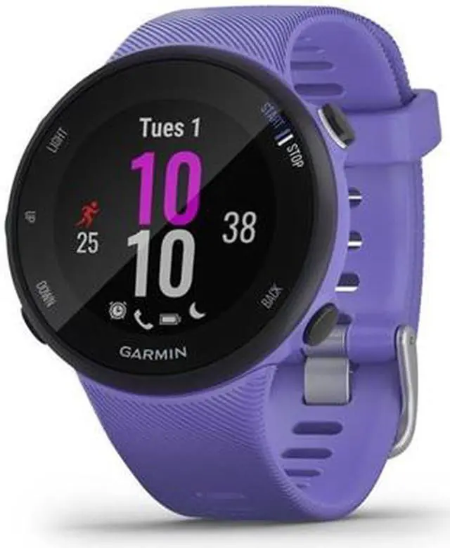Alt view image 15 of 20 - Garmin Forerunner 45s, 39MM Easy-to-Use GPS Running Watch with Garmin Coach Free Training Plan Support (Purple)