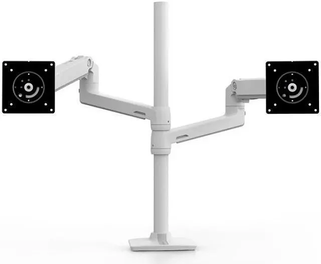Alt view image 2 of 20 - LX DUAL STACKING ARM, TALL POLE, BRIGHT WHITE, GRAY ACCENTS