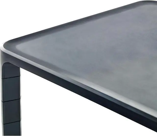 Alt view image 6 of 20 - 3M MS85B Adjustable Monitor Stand for Monitors and Laptops, Height Adjusts from 1.7 in to 5.5 in, Black
